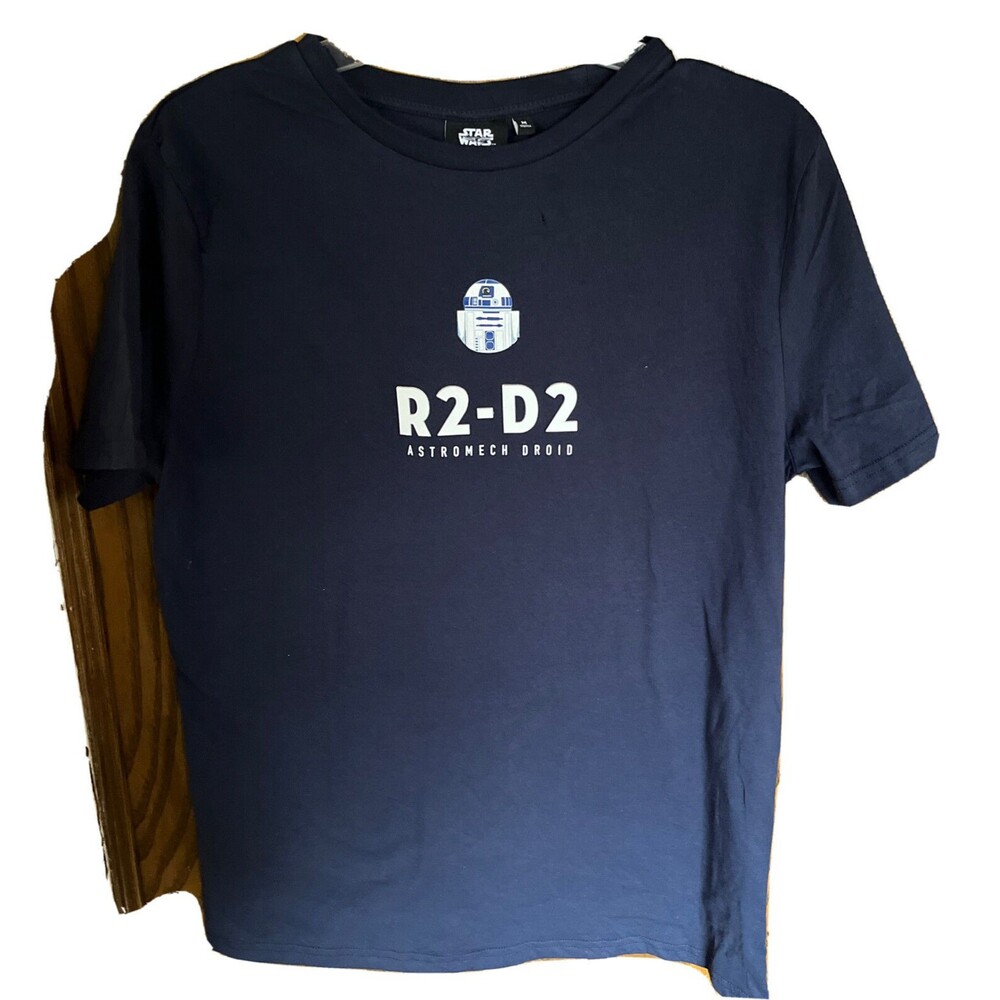 M dark blue star war unisex grahic t-shirt 100% cotton hand wash